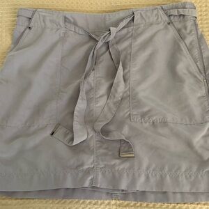 White House Black Market Light Gray Skirt